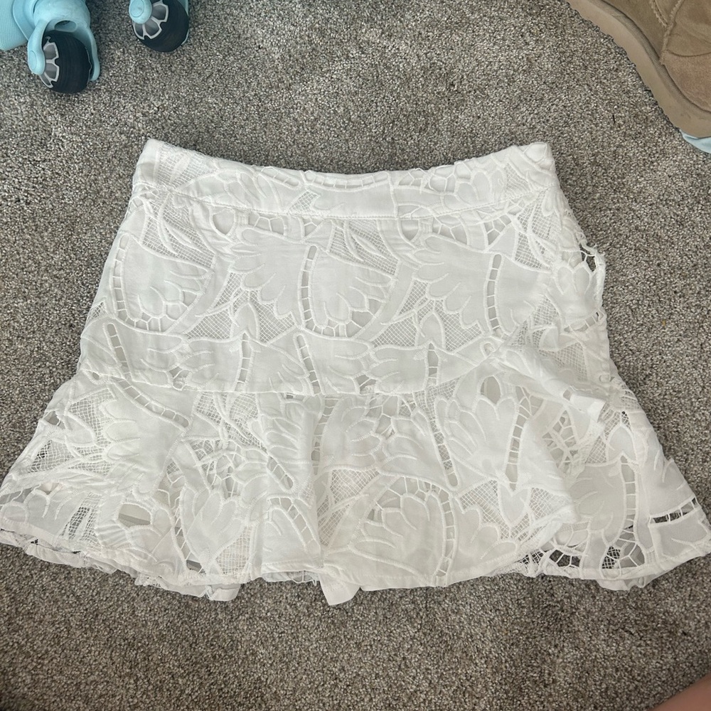 White skirt